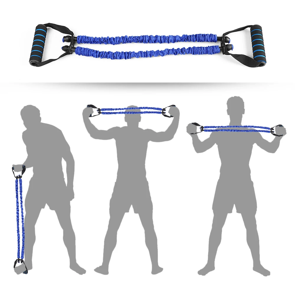 

Elastic Resistance Tube Bands Exercise Cords Ropes with Protective Sleeves and Handles