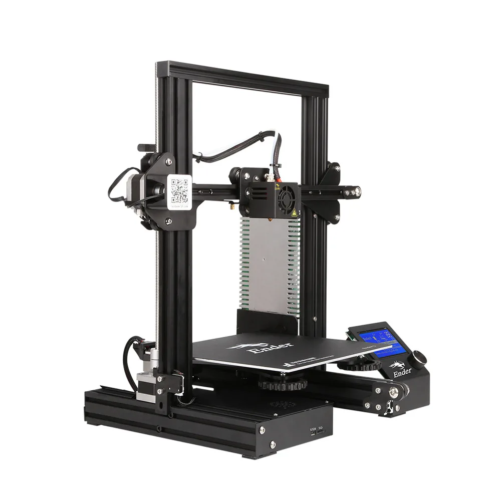 CREALITY 3d принтер Ender-3 DIY комплект 3d принтер большой размер I3 mini Ender 3 V-slot резюме отключение питания печать Средняя мощность