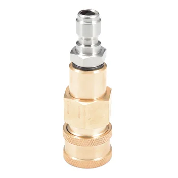 

1/4 Copper Quick-Plug Connector For High Pressure Water Gun Car Washing Spray Guns Nozzles Exchange Kit Fitting Quick Adapter