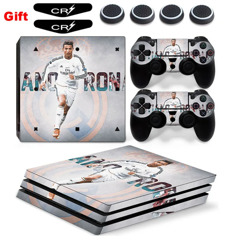 

Cristiano Ronaldo Stickers For Sony PlayStation 4 Pro Console and Controllers Protector Skin for PS4 Pro Sticker Decal & Gift