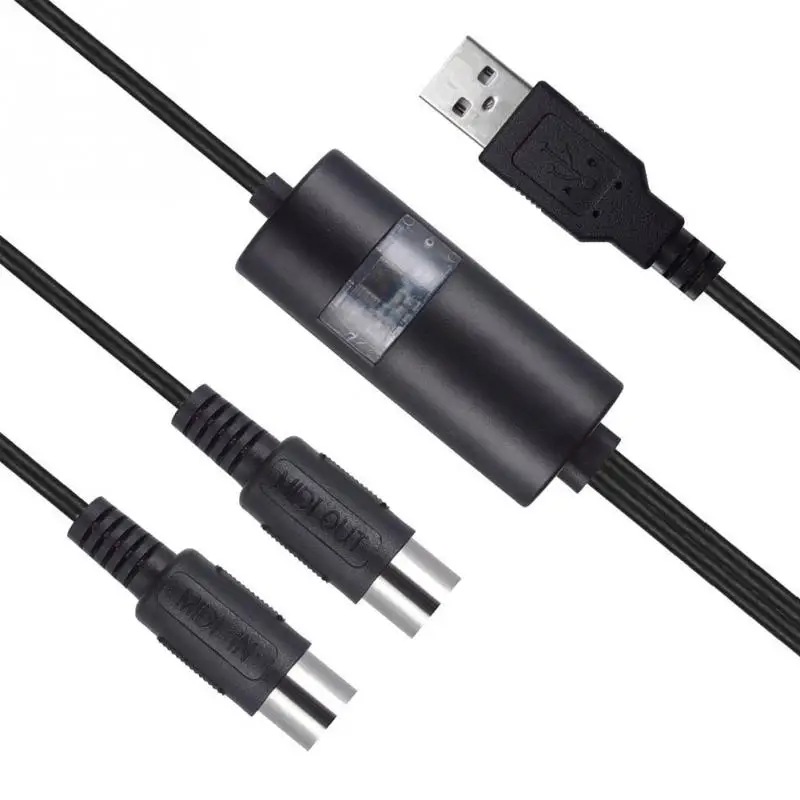 MIDI конвертер ПК музыкальная клавиатура адаптер USB IN-OUT MIDI домашний музыкальный кабель