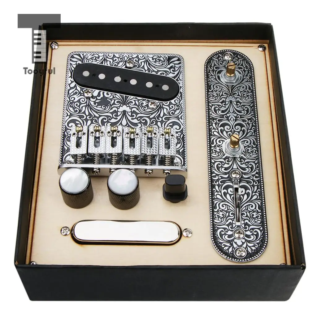 

1 Set Loaded Prewired Control Plate Bridge Neck Bridge Pickups for Telecaster Tele Electric Guitar