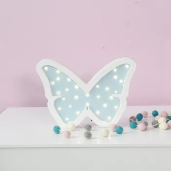 

LED Night Light Cartoon Butterfly Bedside Lamp Children Room DecorationChildren's Day Give Boy And Girl Gift Lampada Home Decor