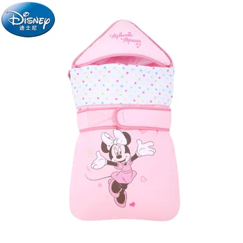 

Disney Cartoon Mickey Minnie Baby Receiving Blankets Newborn Baby Girls Boys Cotton Blankets Winter Autumn Warm Sleeping Bags