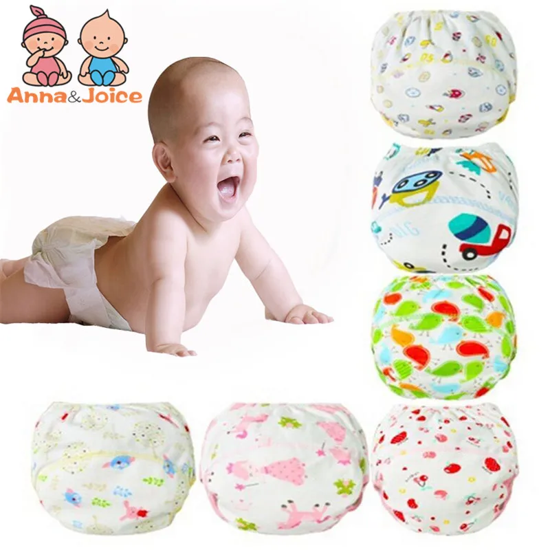 

1pc retail! Reusable Baby Training Pants Infant Shorts Cloth Diaper Nappies Baby Waterproof Potty Training panties 80/90/100