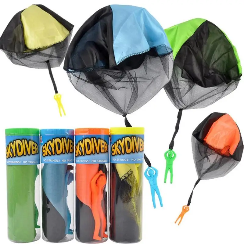 1pcs kids hand throwing parachute toy 2019 mini light play throwing light toy