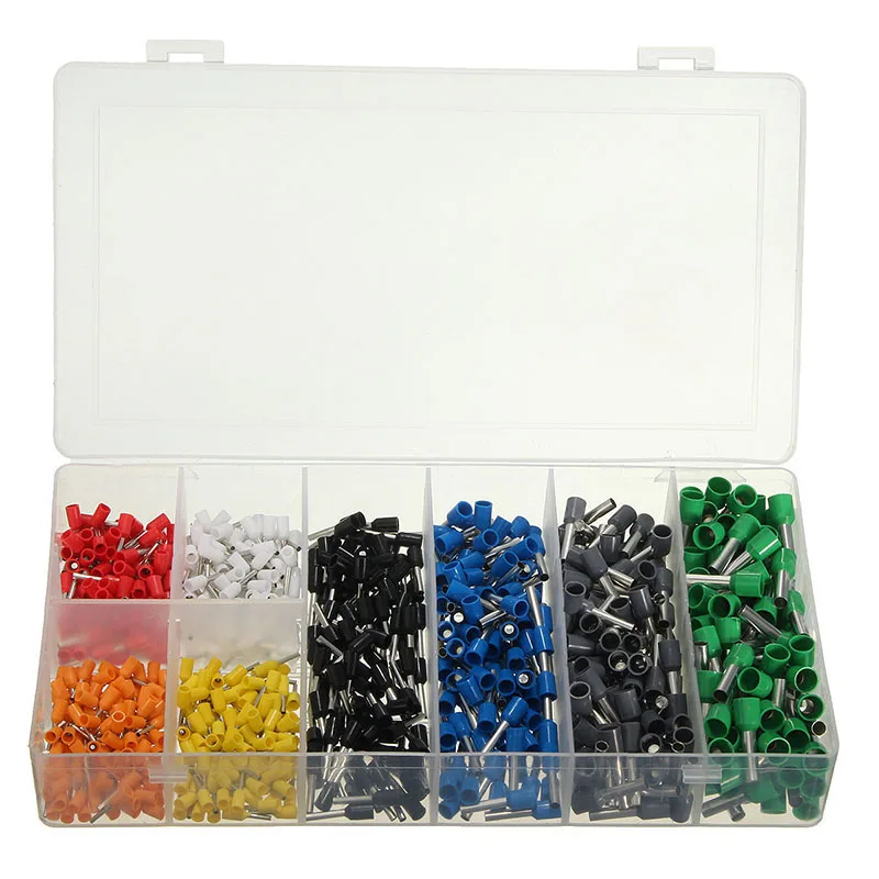 800 Pcs/Box Ferrule Wire Assorted Connector Set Self Adjusting Crimping Plier 10-22mm AWG WXV Sale