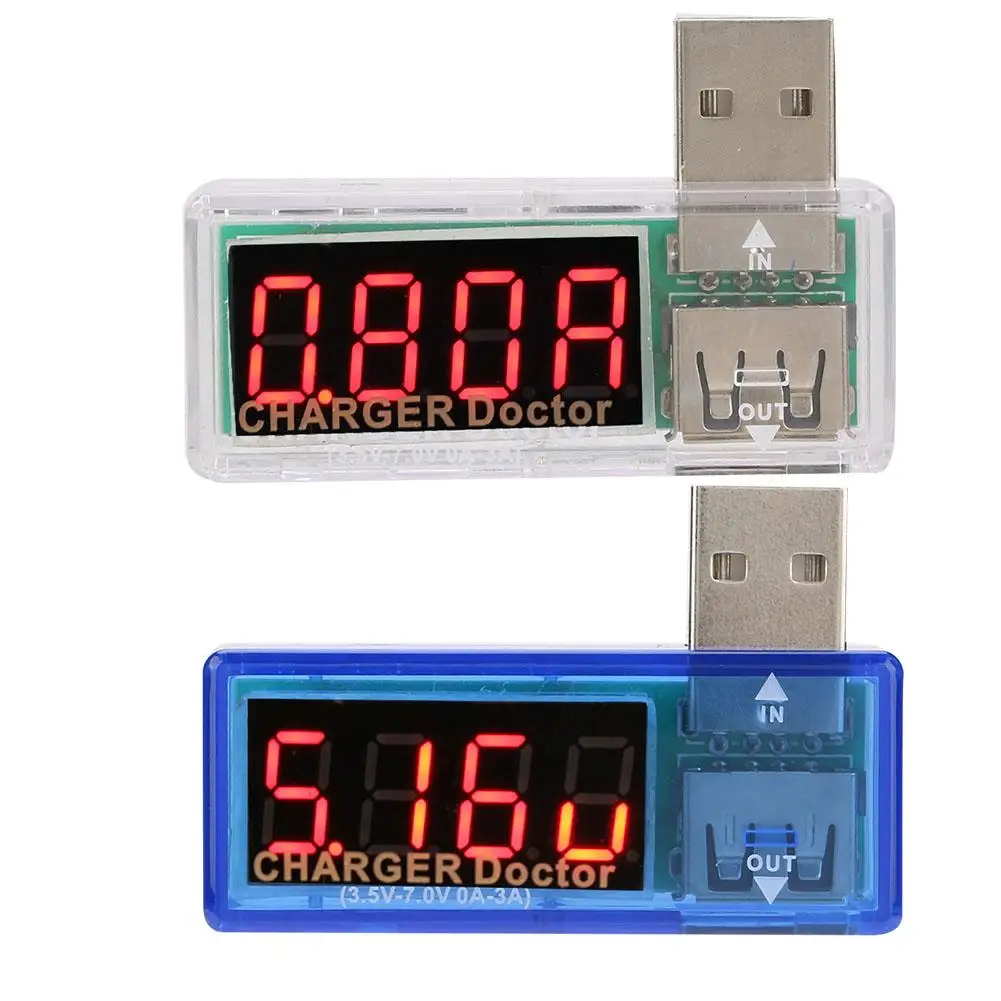 USB зарядное устройство Тестер Вольтметр Амперметр монитор напряжения измеритель