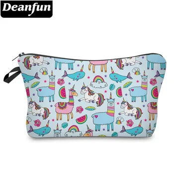 

Deanfun Unicorn Cosmetic Bag Waterproof Printing Soft Llama Bag Organizer Custom Logo Tools 51468