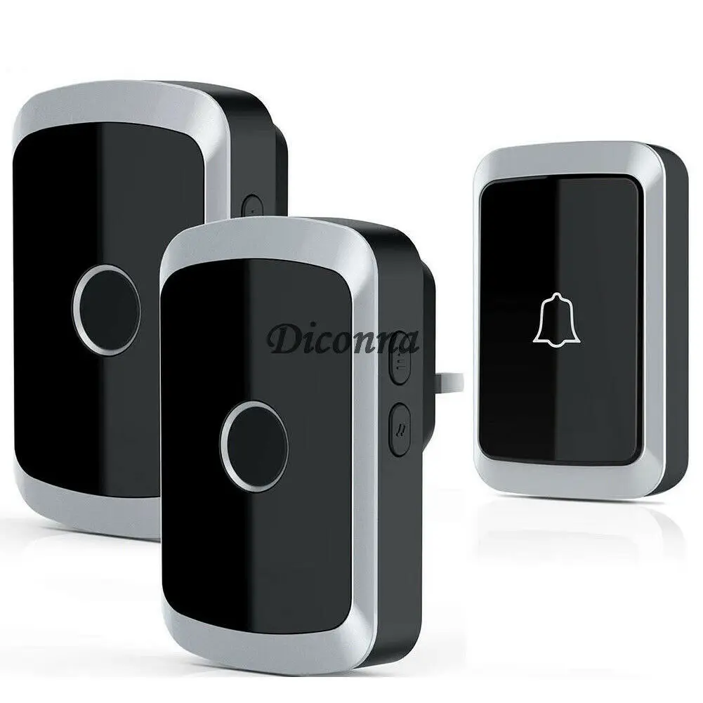 

300m Wireless Doorbell Receivers with LED Flash Waterproof Electric 4 Volumes 36 Chimes