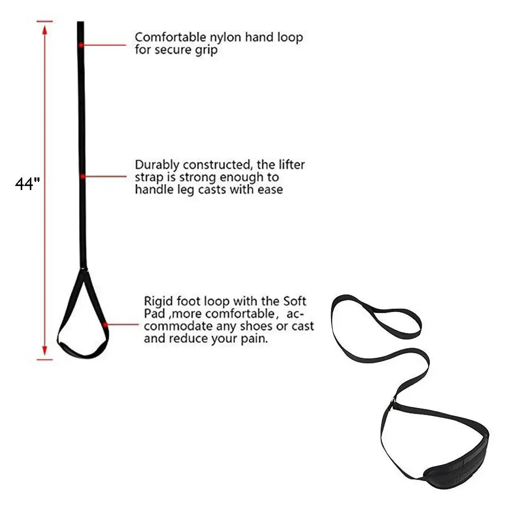 1 шт. ремень для ног 44 дюйма Длина модернизированная жесткая петля для ног Замена инвалидная коляска для пожилых людей