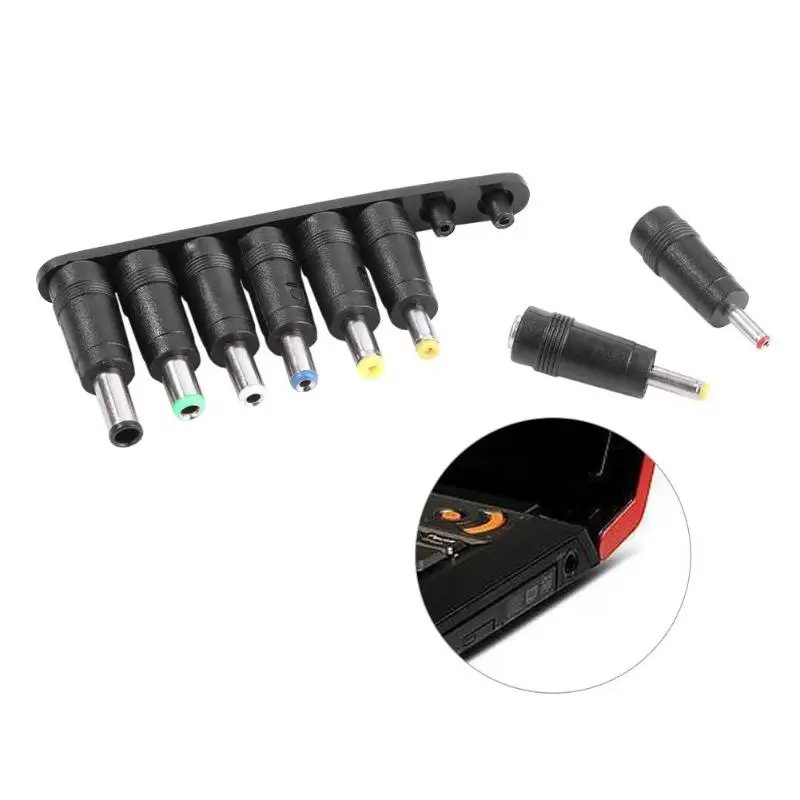 

Universal 8 in 1 AC DC Power Charger Adapter Socket Plug Connector Tips Tool Set for Desktop Laptop Notebook PC Computer