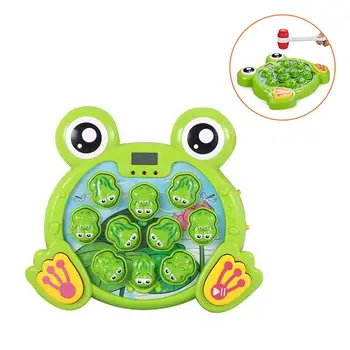 

Funny Frog Game Machine Music Electric Interactive Safe Durable Plastic Kids Children Favor Electric Pet Game Toy Hit Hamster