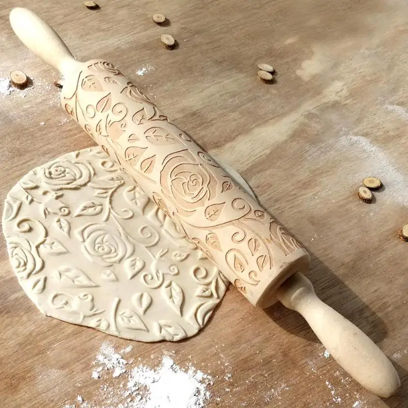 Тисненая Скалка с гравировкой букв День святого Валентина для DIY выпечки печенье