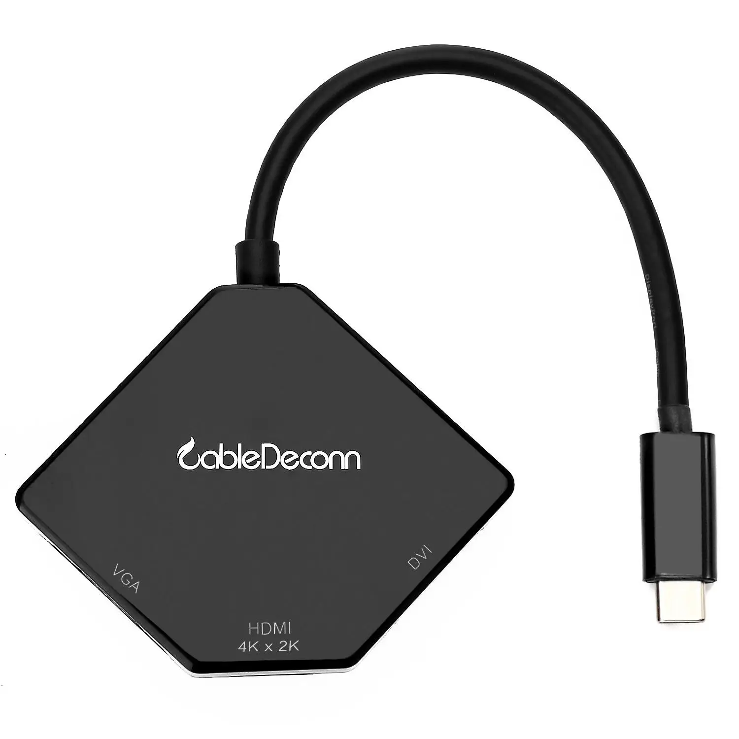 AAAJ CableDeconn Thunderbolt 3 адаптер usb type C на 4K HDMI DVI VGA концентратор многопортовый кабель