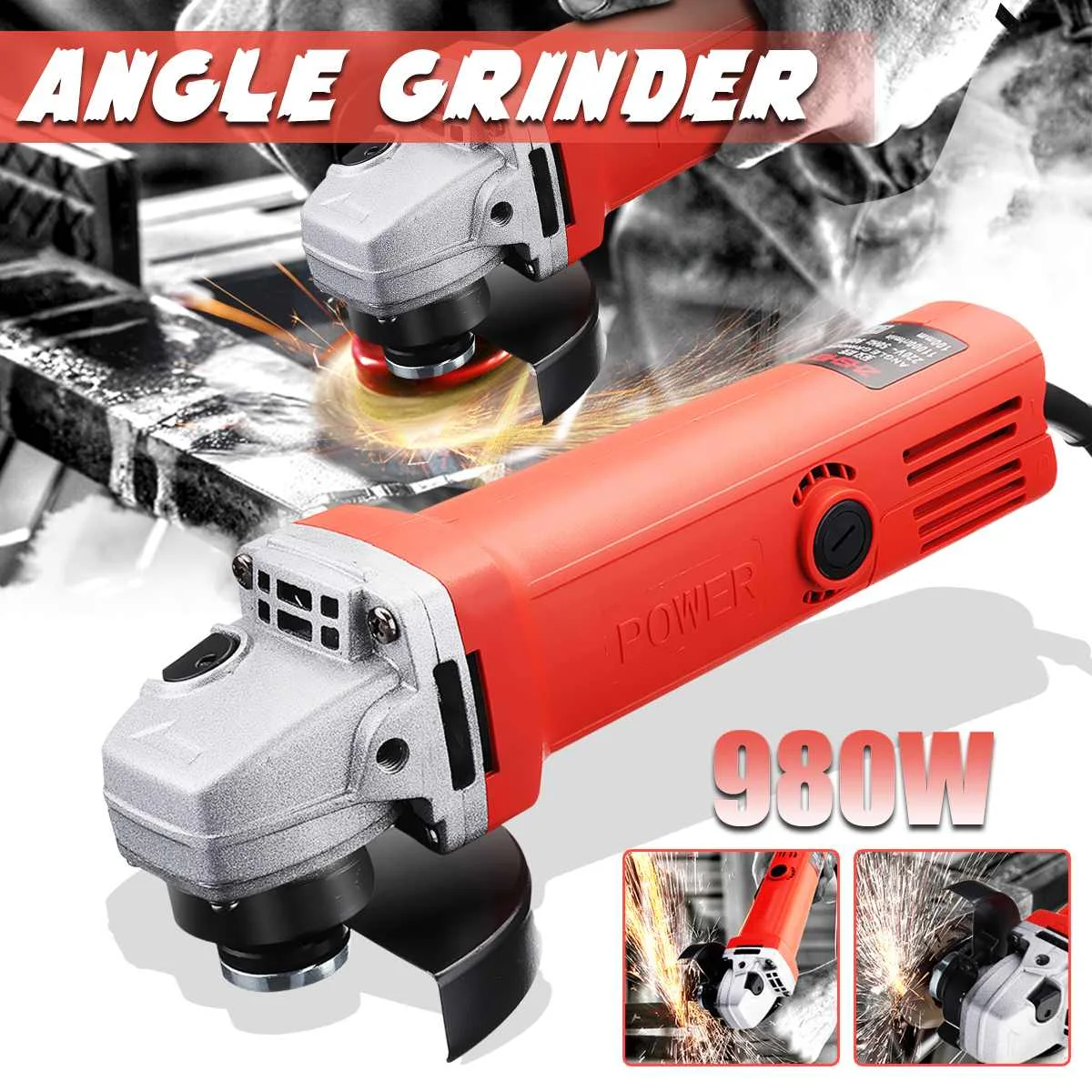 

220V/50Hz 980W 11000r/min Protable Electric Angle Grinder Muti-Function Cutting Polishing Tools Hand Grinding
