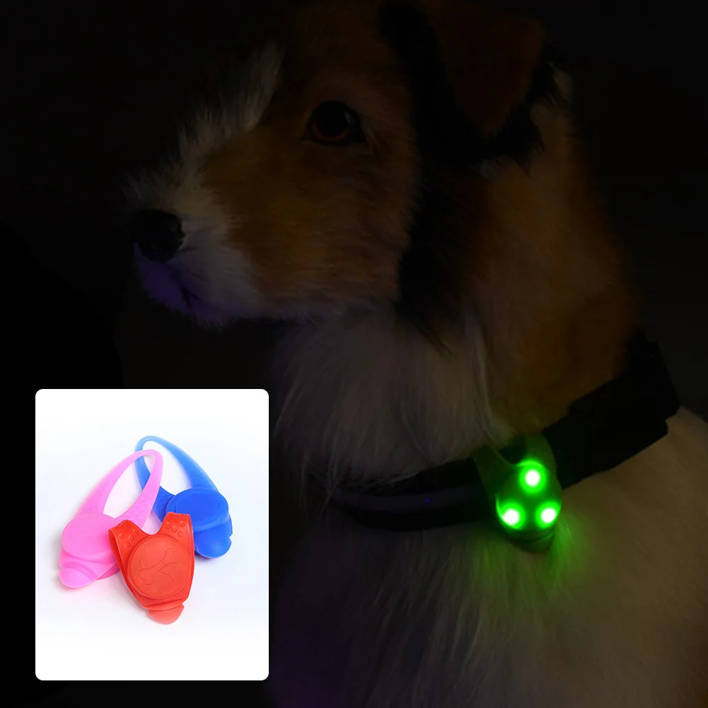 Blinking Glow Light Pendant Pet Led Flashing Puppy Collar Safety Dogin