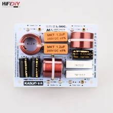 HIFIDIY canlı Hi Fi 3Way 3 hoparlör ünitesi (tweeter + mid + bas) hoparlörler ses frekans bölücü Crossover filtreler L 380C