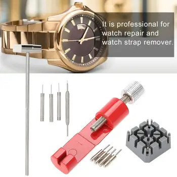 

11pcs/set Watch Repair Tool Set Durable Strap Link Holder Hammer Punch Pin Remover Wristwatch Kit Jewelry Tools & Equipments