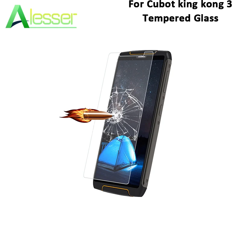 Alesser For Cubot king kong 3 Tempered Glass 5.5'' Screen Protector Anti shatter Replacement For