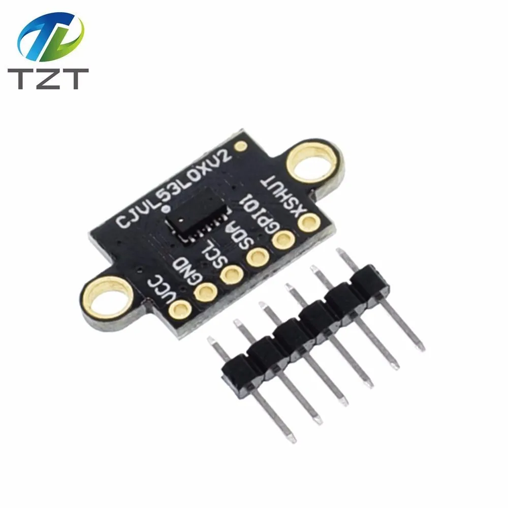 

TZT VL53L0X Time-of-Flight (ToF) Laser Ranging Sensor Breakout 940nm GY-VL53L0XV2 Laser Distance Module I2C IIC