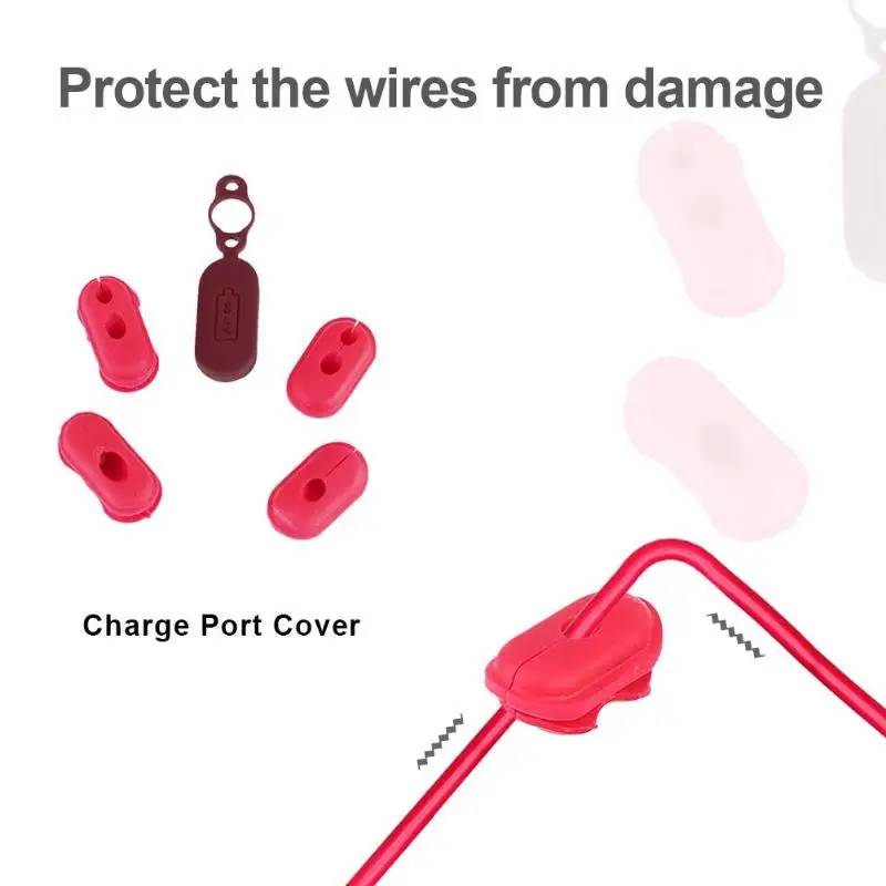 4 шт. силиконовый чехол Кепки M365 электрический скутер заряда Порты и разъёмы заглушка от пыли для Xiaomi M365 скутер Запчасти