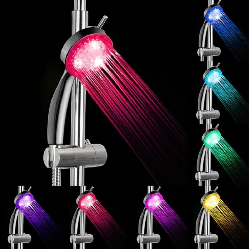 Original LED Shower Head 7 Colour Colorful Gradual Change Showerhead No