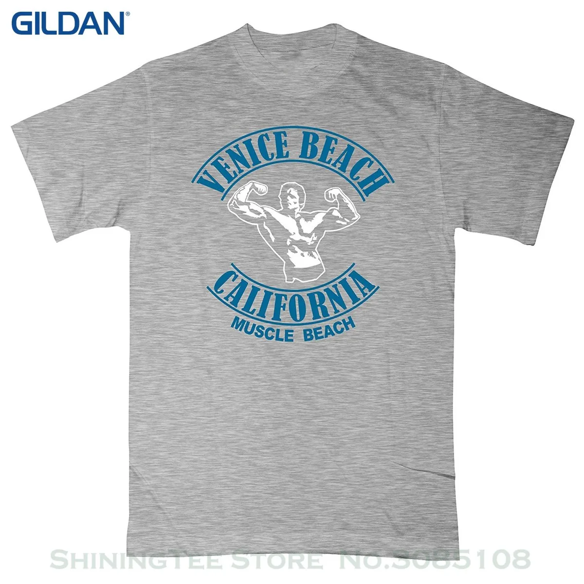 GILDAN New Funny Brand Clothing Mens Muscle Beach T Shirt 8ball Originals TeesTShirts