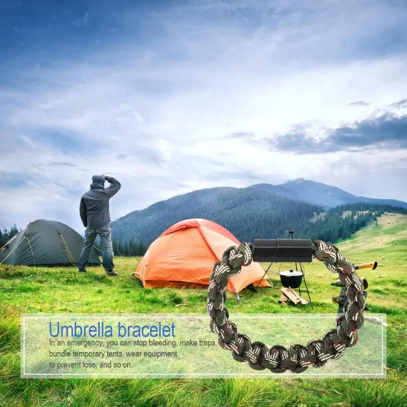 

2019 Hot Sale Outdoor Survival Multifunction Umbrella Rope Bracelet Charger Data Cable Charge for iPhone 28AWG core wire