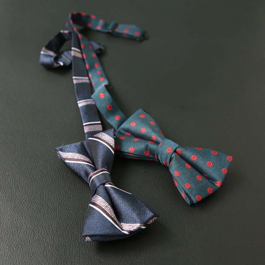 

2019 New Manufacturers Spot Bow Tie Men Wedding Groom Retro Temperament Suit Shop Bow Fashion British Polyester Bow Tie
