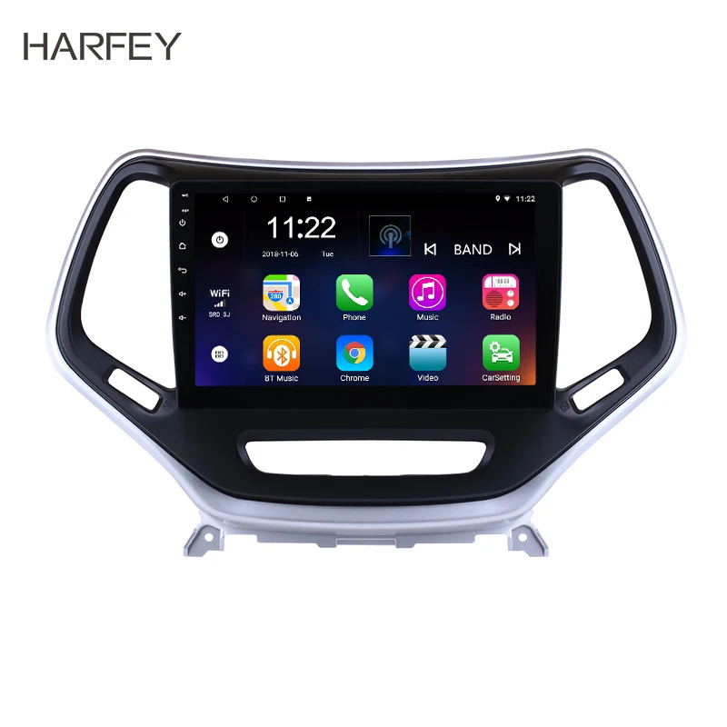 

Harfey Android 10.0 10.1" GPS Multimedia Player Car Radio For 2016 Jeep Grand Cherokee 2Din HD Touchscreen Head Unit Wifi Stereo