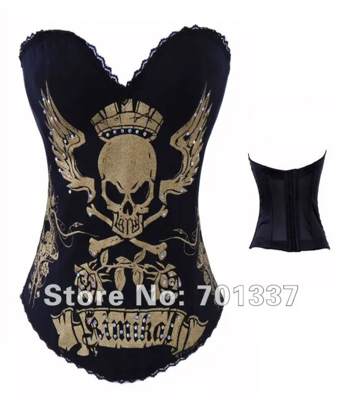 

Wholesale Black Ghost Sexy Lingerie fancy dress costume elegant corset Party Wear S--XL