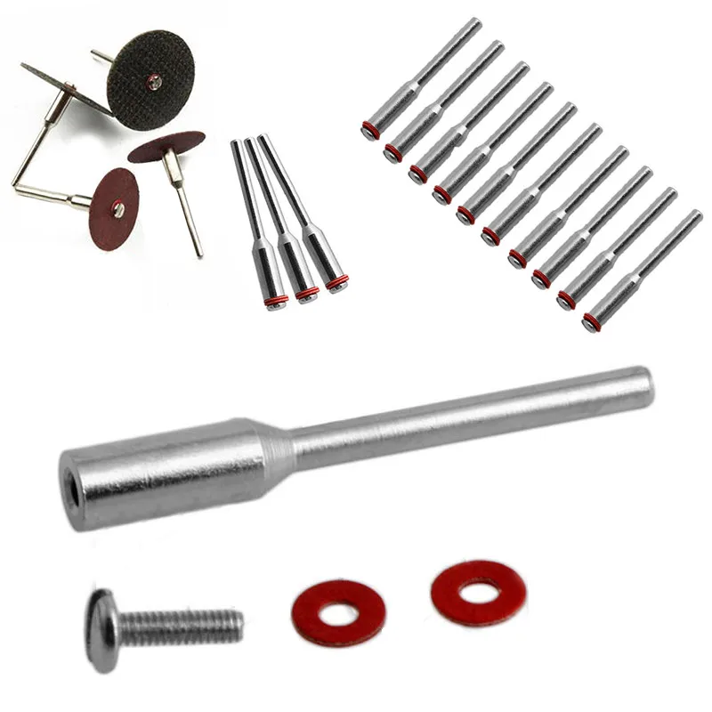 

10pcs/Set 2.35mm Screw Mandrel Shank Arbor Cut-off Wheel Disc Holder for Rotary Tool