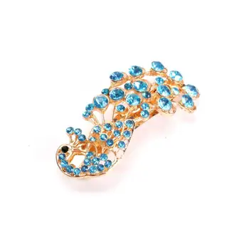 

Fashion Peacock Full Crystal Rhinestone Girls Hair Clip Hairpin Bobby Pin Hair Clip Hairdressing Supplies