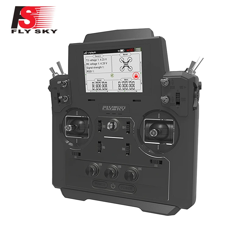 

Flysky FS-FT18 2.4G 18CH Paladin Transmitter with FS-FTR10 Receiver HVGA 3.5 Inch TFT Screen for RC Drone Quadcopter