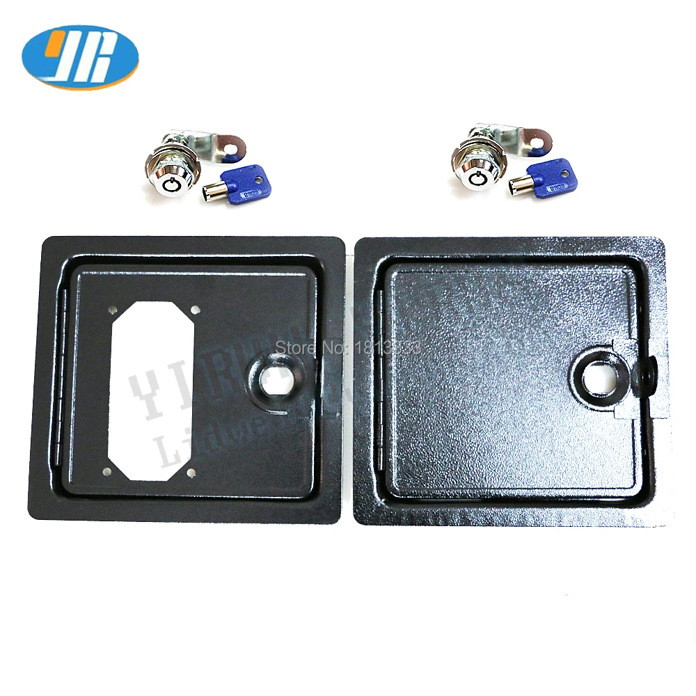 

18cm*19.5cm iron door coin acceptor door Up door with 17mm lock for Arcade Game accessories