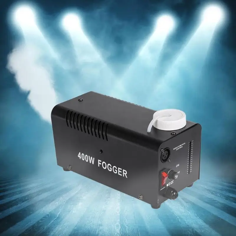

1* Power Adapter 400W Fogger Remote DJ Disco Party Smoke Mist Fog Effect Mountable Machine with Remote Control LED fogger