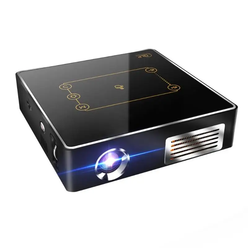 

EU/US Portable Projector 2.4G/5G WiFi Android 7.1 2+16G 1080P BT4.0 Beamer Quad-Core Cortex-A53 up to 1.5 GHz Mali-450MP2 GPU