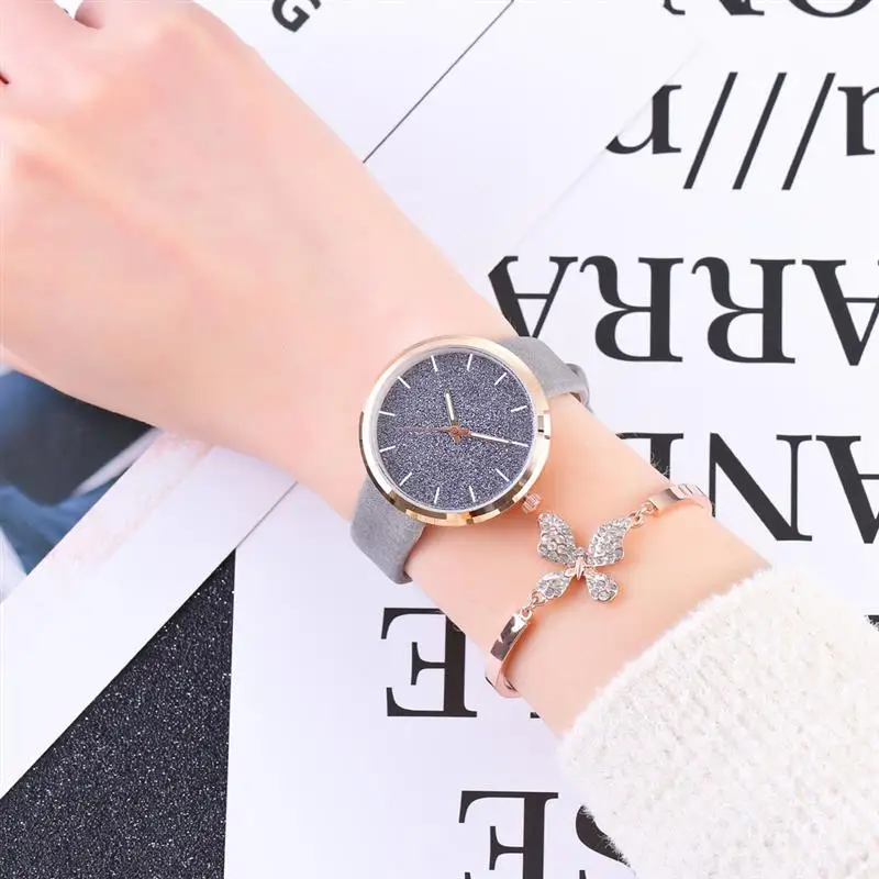 Montre Femme Flash Powder часы женские кожаные ремни из нержавеющей стали аналоговые