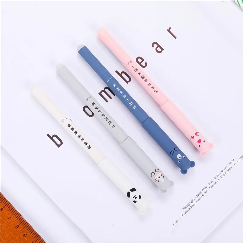 

3/4pc 0.35mm Panda Pink Mouse Erasable Blue Ink Gel Pen School Office Supply Gift Stationery Papelaria Escolar Stationery 040012