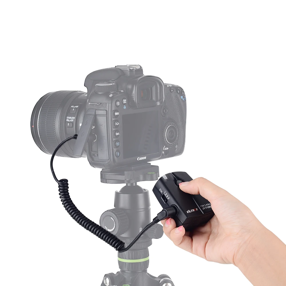 

Viltrox JY-710 Camera Timer Remote Shutter Release Control Cable for Nikon D3200 D5200 D7000 D90 D800 for Canon 7D SD4 40D 1300D