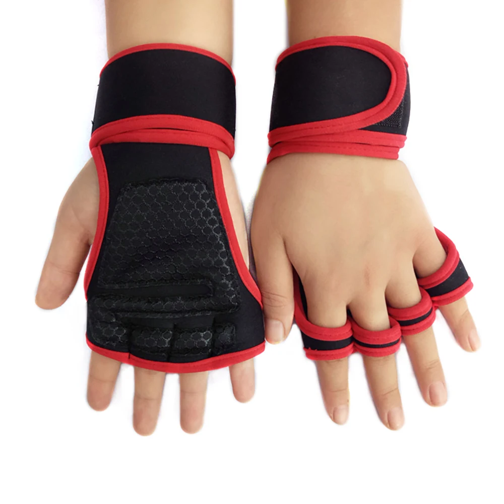 

1 Pair Weight Lifting Gym Gloves Heavyweight Sports Exercise Lifting Body Building Training Sport Fitness Protector Gloves