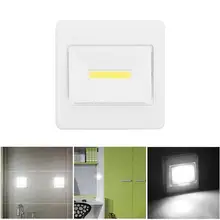 Ультра яркий магнитный мини светодиодный COB светодиодный настенный светильник ночные огни лагерь лампа на батарейках с переключателем волшебная лента для гаражного шкафа