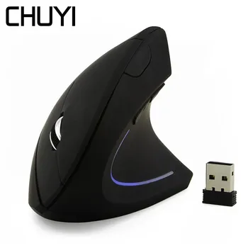 

CHUYI 2.4G Wireless Vertical Ergonomic Mouse Optical Mice 1600 DPI USB Computer Maus Gaming Mause For PC Gamer Xiaomi Laptop