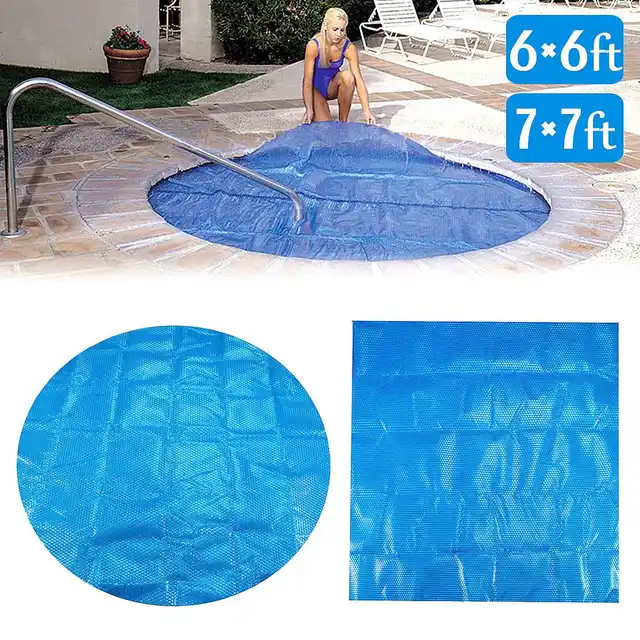 6ft/7ft Round/Square Swimming Pool Spa Hot Tub Cover 400m Solar Thermal