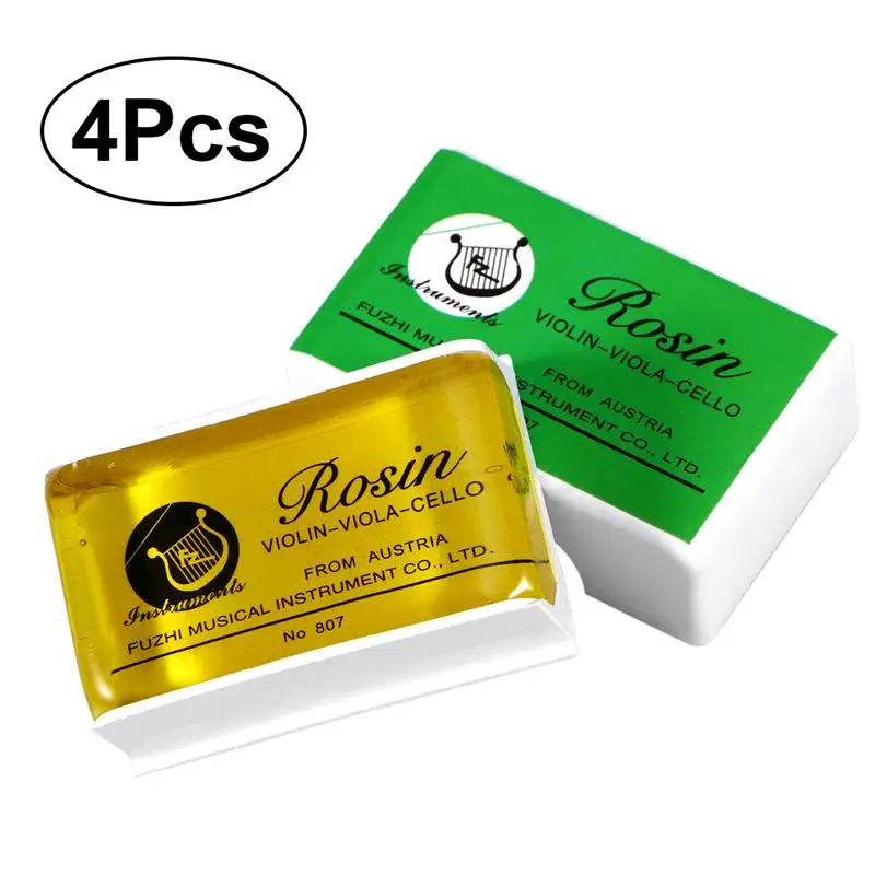 

4 Pcs Natural Low Dust Special Clean Rosin for Violin Viola Cello