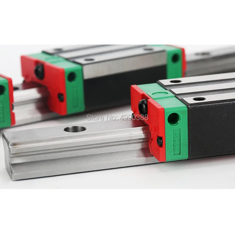 25 мм 2 шт. линейные рельсы HGR25 1100 1200 1500 cnc части и 4 HGH25CA или HGW25CC направляющие блок