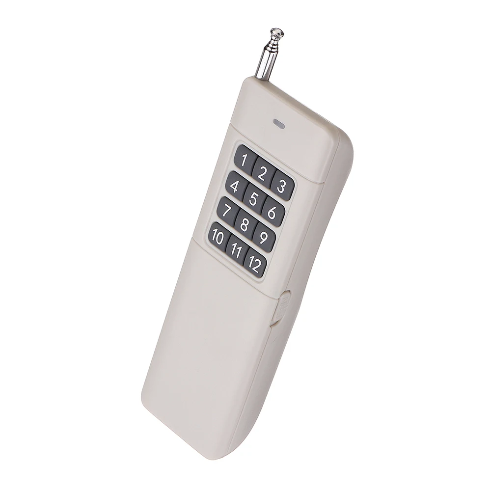 

NEW DC 9V 12 Key Button Wireless Remote Control 3000M Ultra Long Range Transmitter