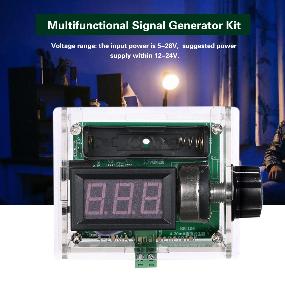 

LED Digital Signal Generator Handheld Rechargeable Current Signal Analog Generator Adjustment Display Voltage Transmitter Moudle