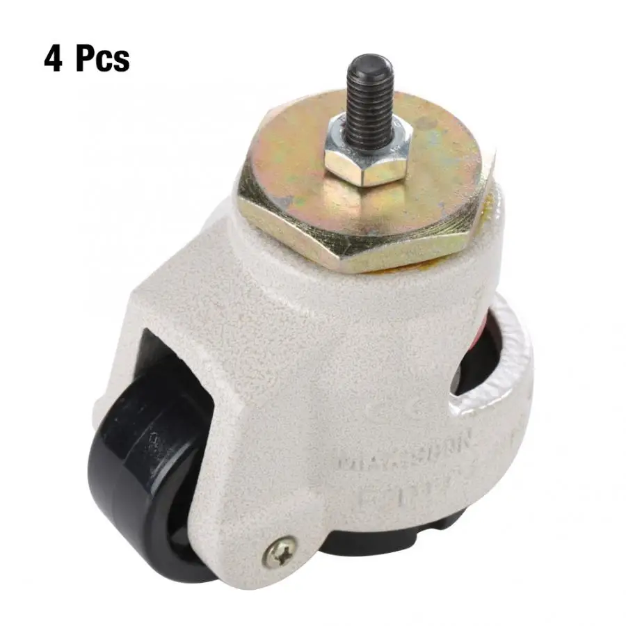 

castor wheels 4pcs Heavy Duty Level Adjustment Caster Threaded Stem Industrial Roller Wheel roller cabinets 2019